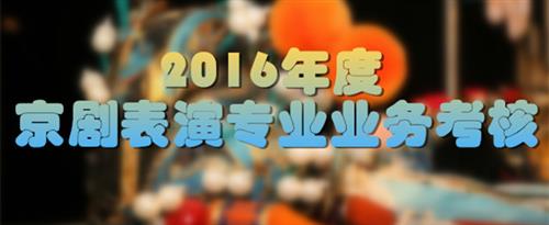 操大逼性色视频国家京剧院2016年度京剧表演专业业务考...